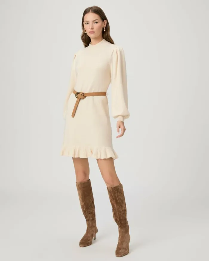 Dresses Women PAIGE Julita Dress 8211 Latte Foam