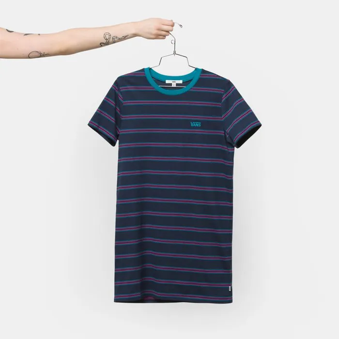 Dresses Women Vans Kaye Stripe Tee Dress Dress Blues