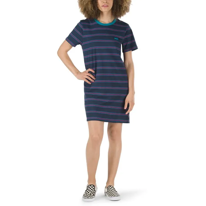 Dresses Women Vans Kaye Stripe Tee Dress Dress Blues Dresses Women Vans Kaye Stripe Tee Dress Dress Blues