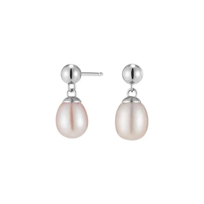 Earrings Women Olivia Burton By The Sea Pearl Silver Tone Drop Earrings