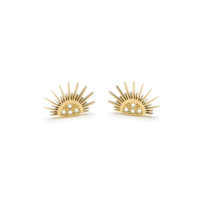 Earrings Women Olivia Burton Celestial Sun Gold Plated Stud Earrings