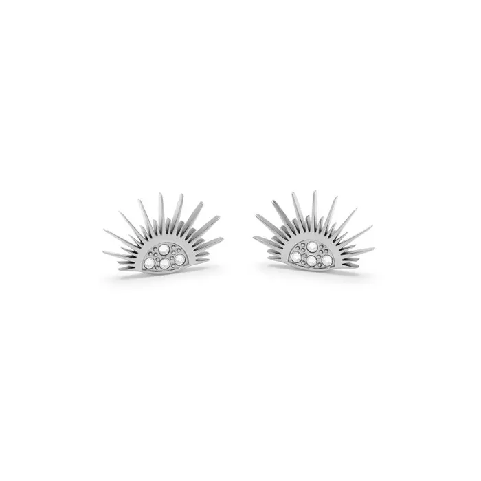 Earrings Women Olivia Burton Celestial Sun Silver Tone Stud Earrings