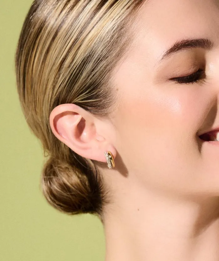 Earrings Women Olivia Burton Entwine Gold Hoop Earrings