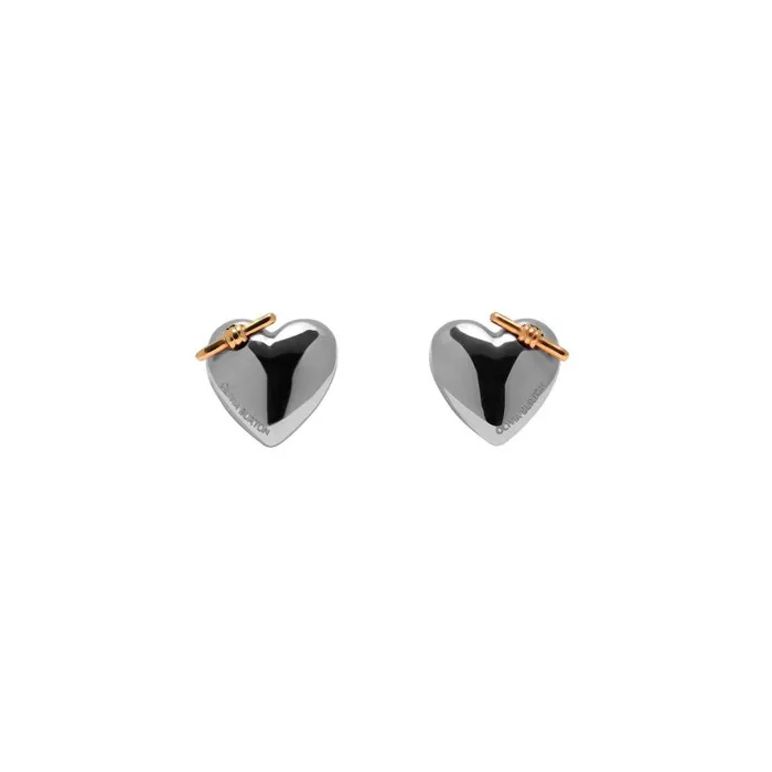 Earrings Women Olivia Burton Knot Heart Silver Stud Earrings
