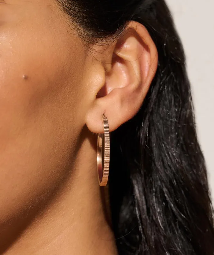 Earrings Women Olivia Burton Linear Carnation Gold Hoop Earrings Earrings Women Olivia Burton Linear Carnation Gold Hoop Earrings