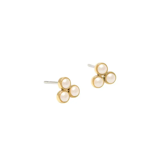 Earrings Women Olivia Burton Pearl Cluster Gold Stud Earrings