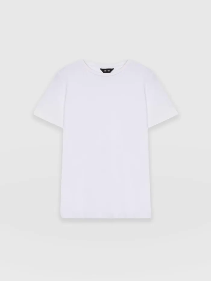 Easy Cotton Tee 8211 White White Women Saint And Sofia TShirts and Tanks