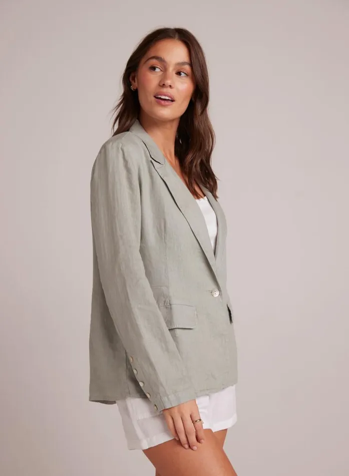 Easy Linen Longline Blazer 8211 Oasis Green Women Bella Dahl Sweaters and Jackets Easy Linen Longline Blazer 8211 Oasis Green Women Bella Dahl Sweaters and Jackets