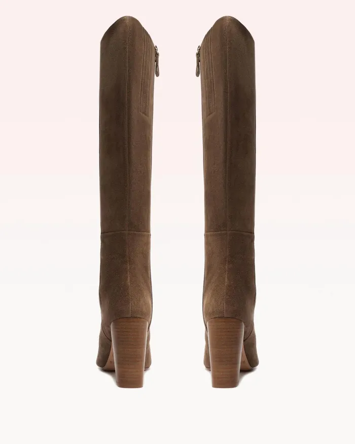 Elisa Tan Tall Boot 8211 Luxury Leather Boots 8211 KneeHigh Boots Tan Women Alexandre Birman Boots