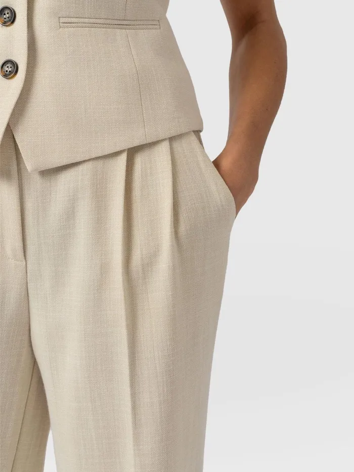 Emery Wide Leg Pant 8211 Cream Cream Women Saint And Sofia Pants