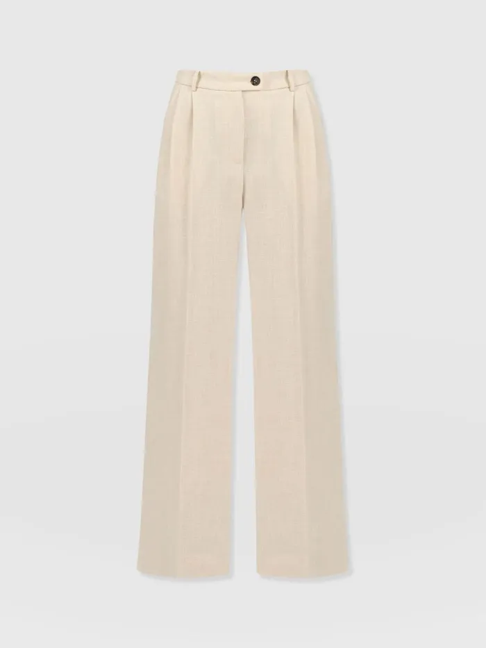 Emery Wide Leg Pant 8211 Cream Cream Women Saint And Sofia Pants