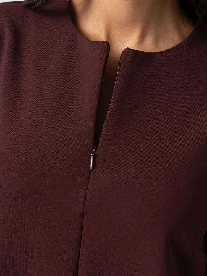 Esme Zip Up Dress 8211 Maroon Maroon Women Saint And Sofia Dresses