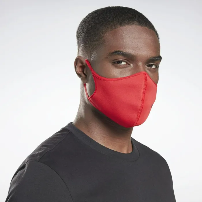 Face Covers Womens Reebok Face Cover ML 3Pack Pure Grey 5 Vector Navy Vector Red