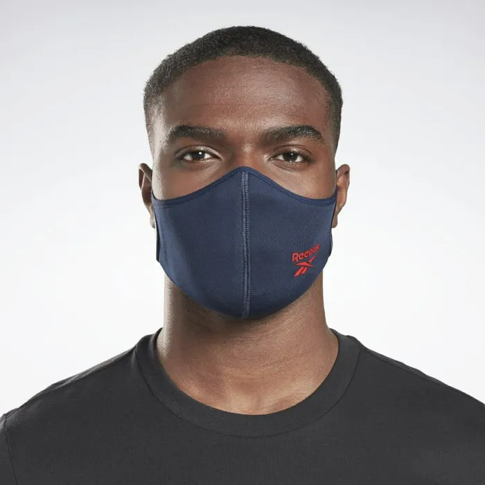 Face Covers Womens Reebok Face Cover ML 3Pack Pure Grey 5 Vector Navy Vector Red