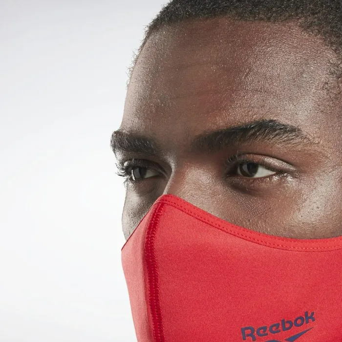Face Covers Womens Reebok Face Cover ML 3Pack Pure Grey 5 Vector Navy Vector Red
