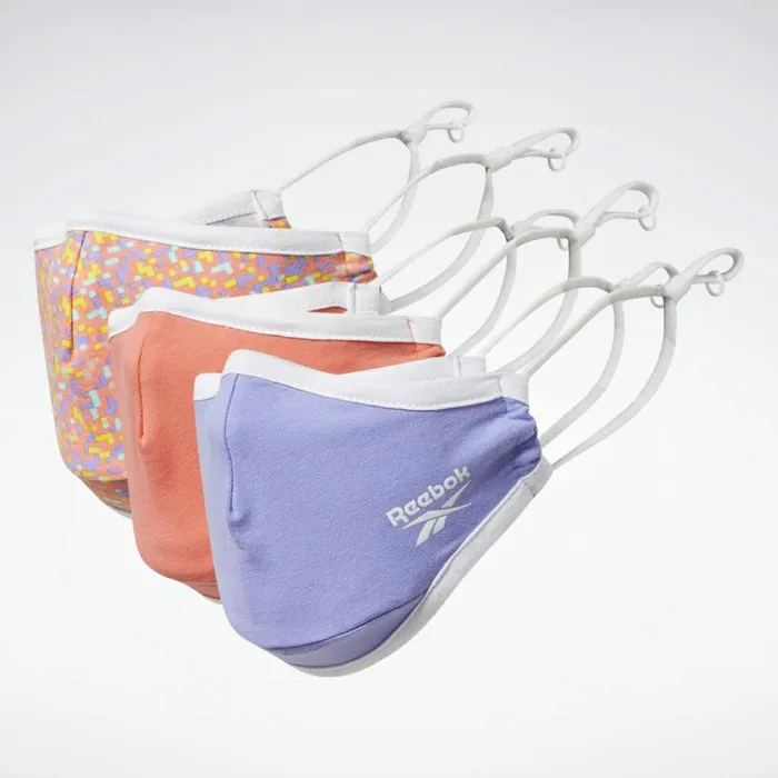 Face Covers Womens Reebok Face Cover XSS 3Pack Multi