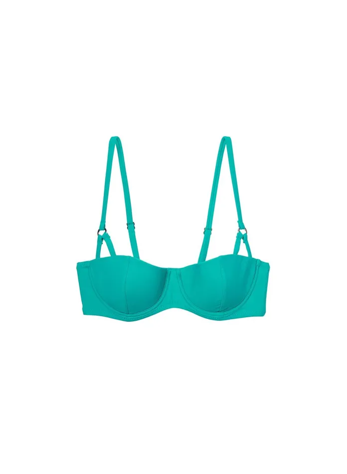 Fleur Du Mal Bikinis Women Cup Sized Swim Top Capri
