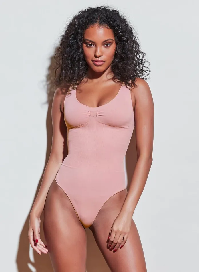Fleur Du Mal Bodysuits Women Le Body Control Bodysuit Rose Pink