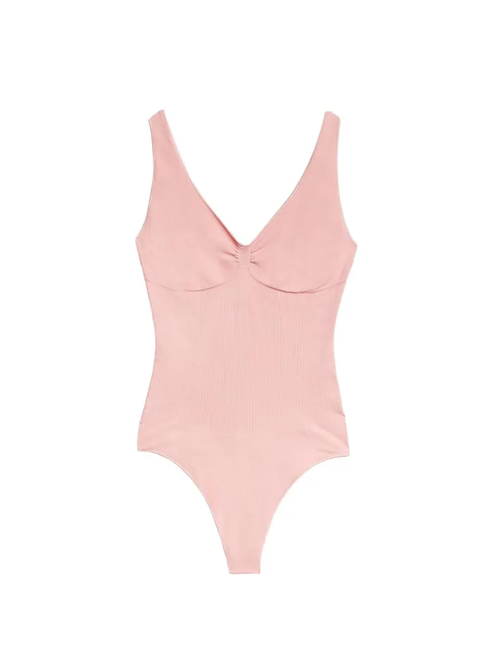 Fleur Du Mal Bodysuits Women Le Body Control Bodysuit Rose Pink