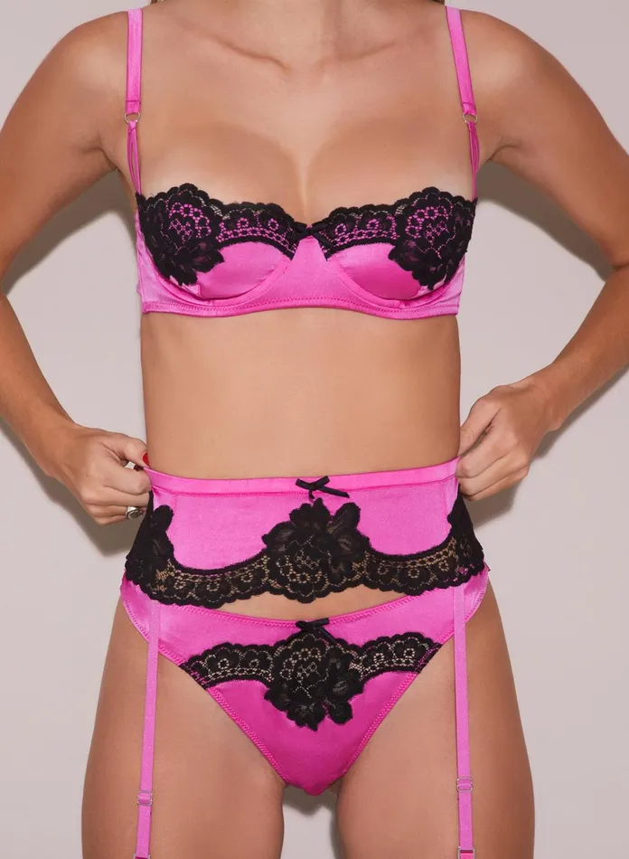 Fleur Du Mal Bras Women All About Eve Balconette Bra Some Like It Hot Pink Fleur Du Mal Bras Women All About Eve Balconette Bra Some Like It Hot Pink