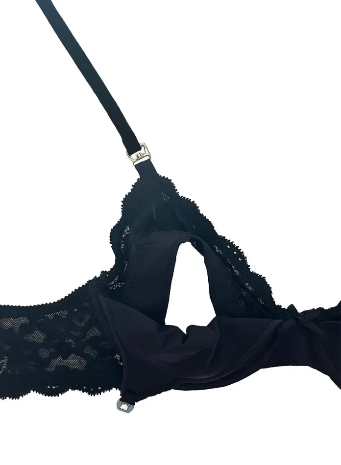 Fleur Du Mal Bras Women Charlotte Nursing Bra Black