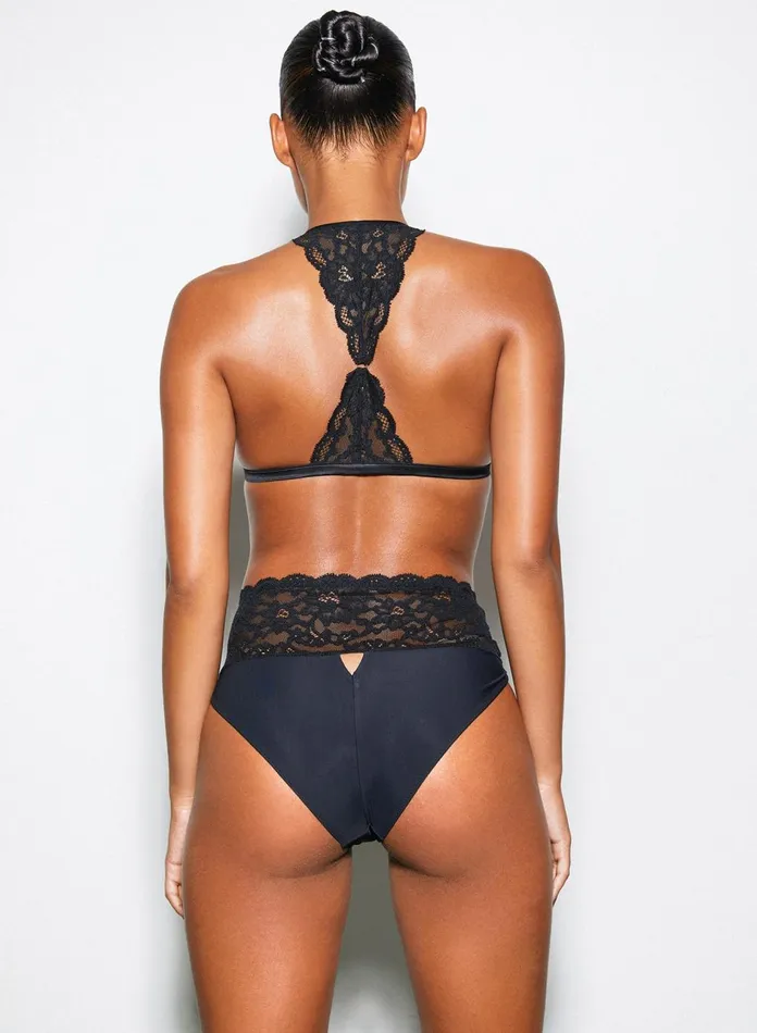 Fleur Du Mal Bras Women Charlotte Racer Back Bra Black