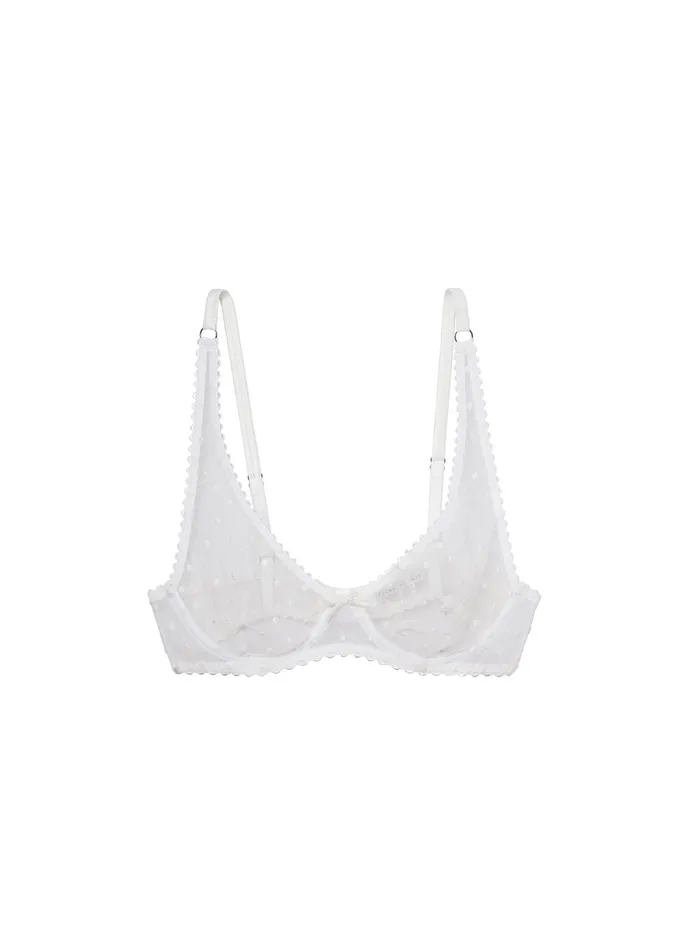 Fleur Du Mal Bras Women Dotty Tulle Bra Ivory Fleur Du Mal Bras Women Dotty Tulle Bra Ivory