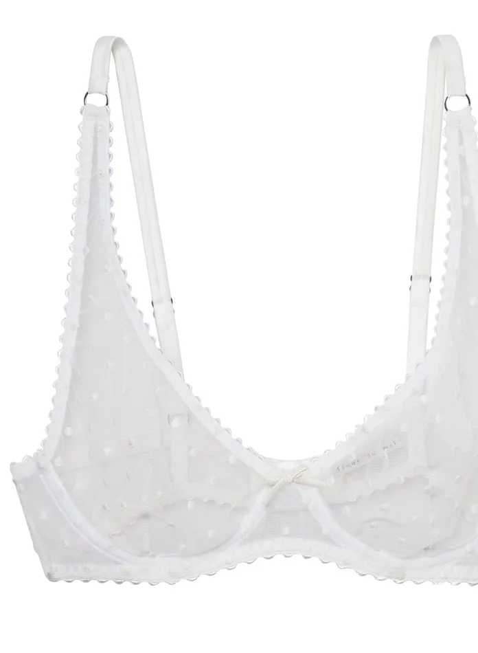 Fleur Du Mal Bras Women Dotty Tulle Bra Ivory Fleur Du Mal Bras Women Dotty Tulle Bra Ivory