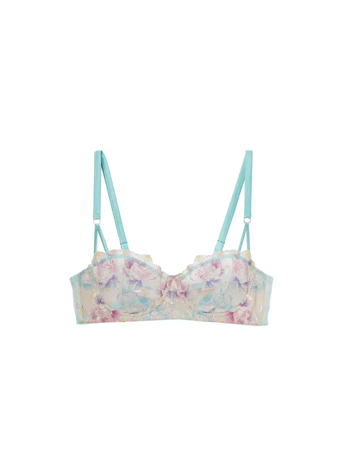 Fleur Du Mal Bras Women Pixie Embroidery Balconette Bra Fresh Mint Fleur Du Mal Bras Women Pixie Embroidery Balconette Bra Fresh Mint