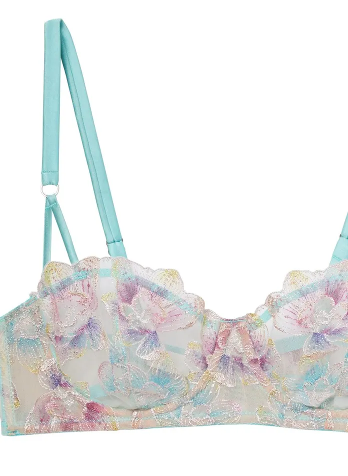 Fleur Du Mal Bras Women Pixie Embroidery Balconette Bra Fresh Mint Fleur Du Mal Bras Women Pixie Embroidery Balconette Bra Fresh Mint