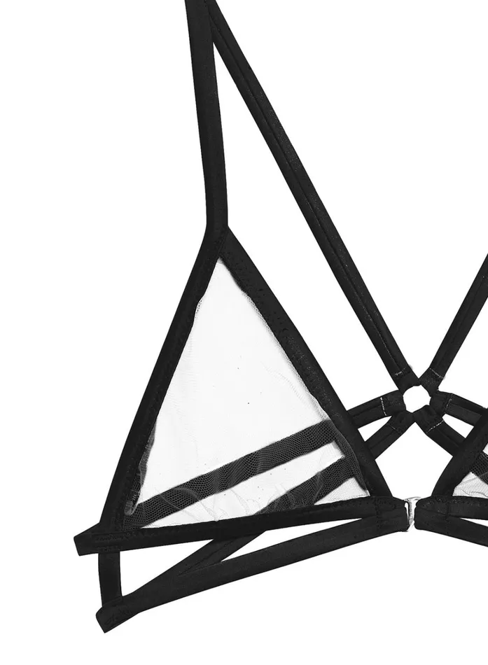 Fleur Du Mal Bras Women Strappy Bondage Bra Black Fleur Du Mal Bras Women Strappy Bondage Bra Black