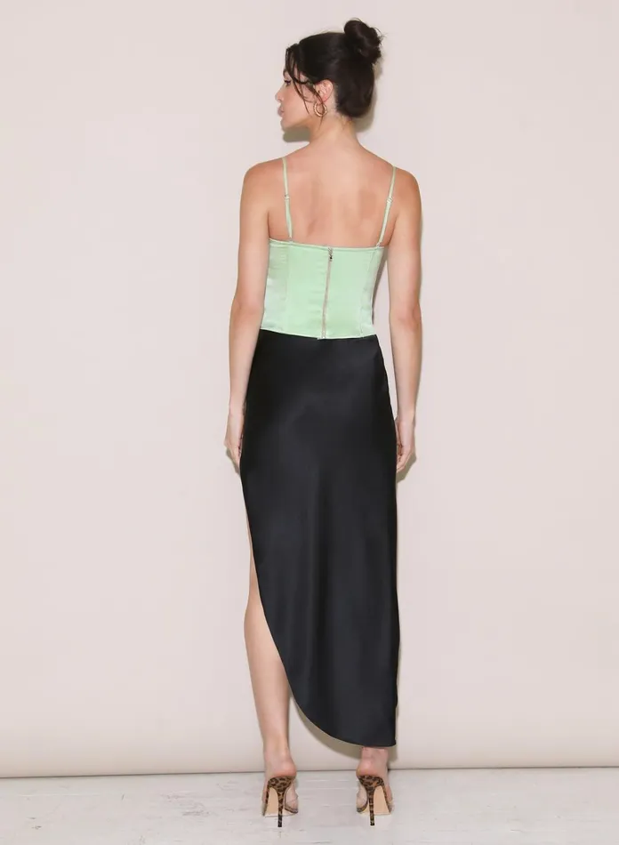 Fleur Du Mal Bustiers and Bra Tops Women Hamptons Bustier Matcha Fleur Du Mal Bustiers and Bra Tops Women Hamptons Bustier Matcha