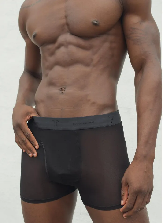 Fleur Du Mal Clothing Men Mesh Boxer Brief Mens Recycled Mesh Boxer Brief Black Fleur Du Mal Clothing Men Mesh Boxer Brief Mens Recycled Mesh Boxer Brief Black