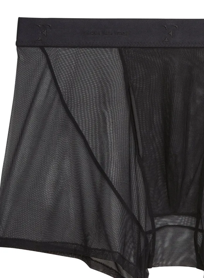 Fleur Du Mal Clothing Men Mesh Boxer Brief Mens Recycled Mesh Boxer Brief Black Fleur Du Mal Clothing Men Mesh Boxer Brief Mens Recycled Mesh Boxer Brief Black