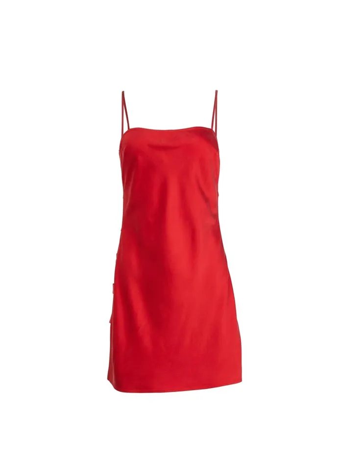 Fleur Du Mal Cover Ups Women Eco Luxe Love Bound Slip Rouge Fleur Du Mal Cover Ups Women Eco Luxe Love Bound Slip Rouge