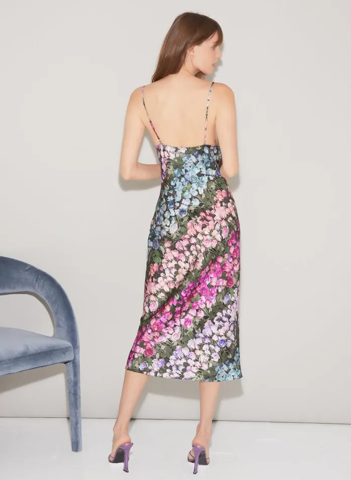 Fleur Du Mal Dresses Women Cowl Neck Slip Dress Rose Stripe Fleur Du Mal Dresses Women Cowl Neck Slip Dress Rose Stripe