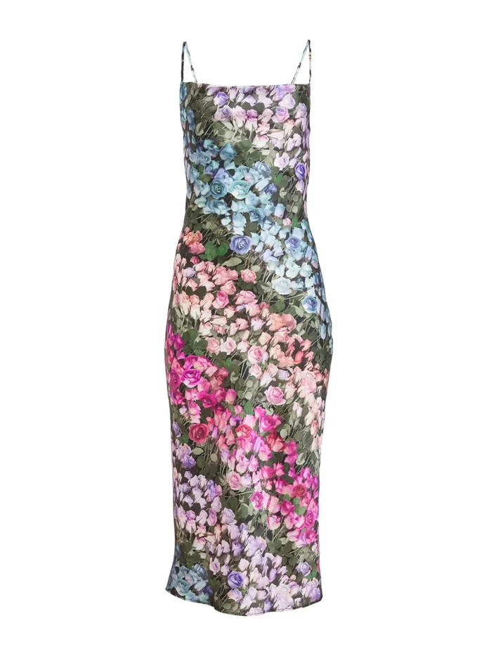 Fleur Du Mal Dresses Women Cowl Neck Slip Dress Rose Stripe Fleur Du Mal Dresses Women Cowl Neck Slip Dress Rose Stripe