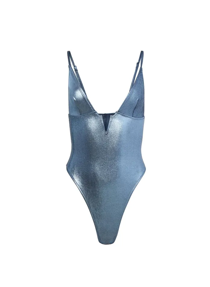 Fleur Du Mal One Pieces Women One Piece V Wire Swimsuit Disco Ice