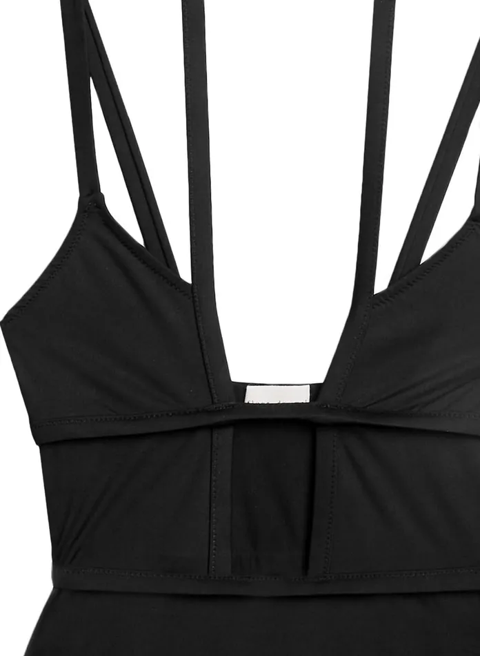 Fleur Du Mal One Pieces Women Strappy Keyhole One Piece Swimsuit Black Fleur Du Mal One Pieces Women Strappy Keyhole One Piece Swimsuit Black