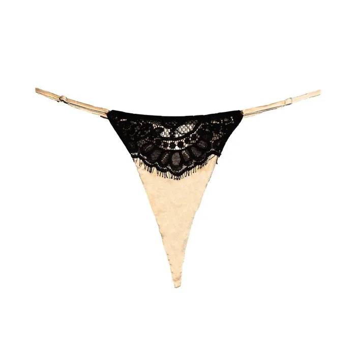 Fleur Du Mal Panties and Garters Women Cherie Lace V String Bubbly Fleur Du Mal Panties and Garters Women Cherie Lace V String Bubbly