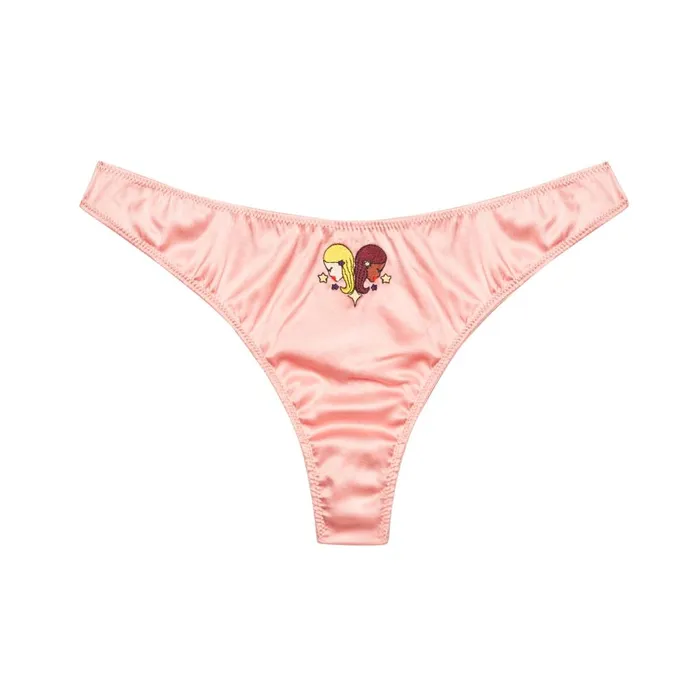 Fleur Du Mal Panties and Garters Women Gemini Zodiac Thong Gemini