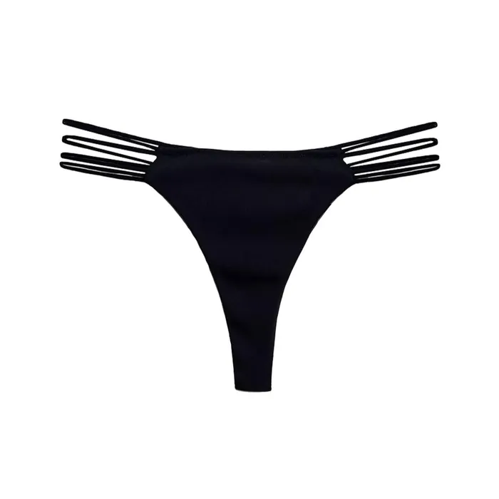 Fleur Du Mal Panties and Garters Women Laced Thong Black Fleur Du Mal Panties and Garters Women Laced Thong Black