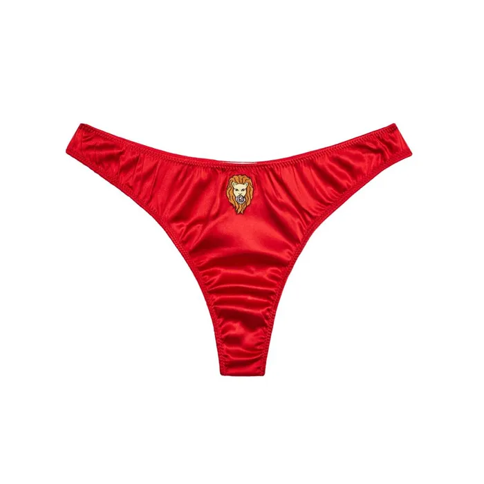 Fleur Du Mal Panties and Garters Women Leo Zodiac Thong Leo