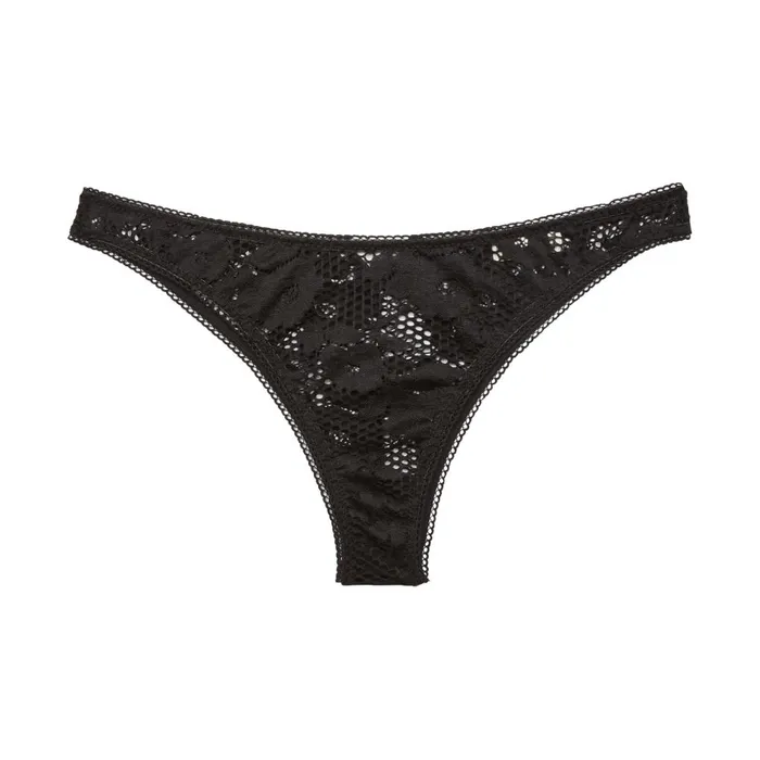 Fleur Du Mal Panties and Garters Women Rosalia Lace Cheeky Black Fleur Du Mal Panties and Garters Women Rosalia Lace Cheeky Black