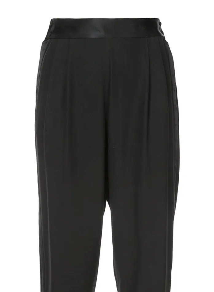 Fleur Du Mal Pants Women Tuxedo Pants Black Fleur Du Mal Pants Women Tuxedo Pants Black
