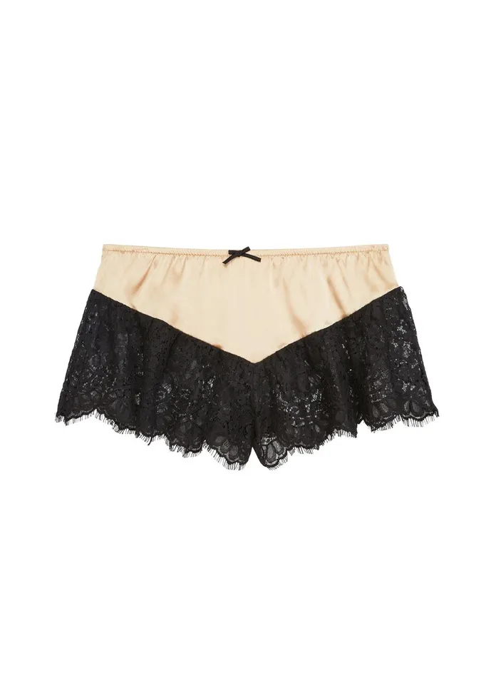 Fleur Du Mal Shorts and Skirts Women Cherie Lace Flutter Short Bubbly Fleur Du Mal Shorts and Skirts Women Cherie Lace Flutter Short Bubbly