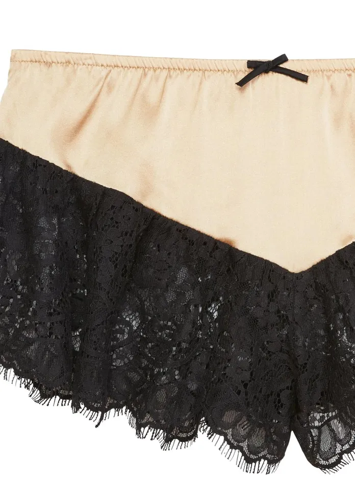 Fleur Du Mal Shorts and Skirts Women Cherie Lace Flutter Short Bubbly Fleur Du Mal Shorts and Skirts Women Cherie Lace Flutter Short Bubbly
