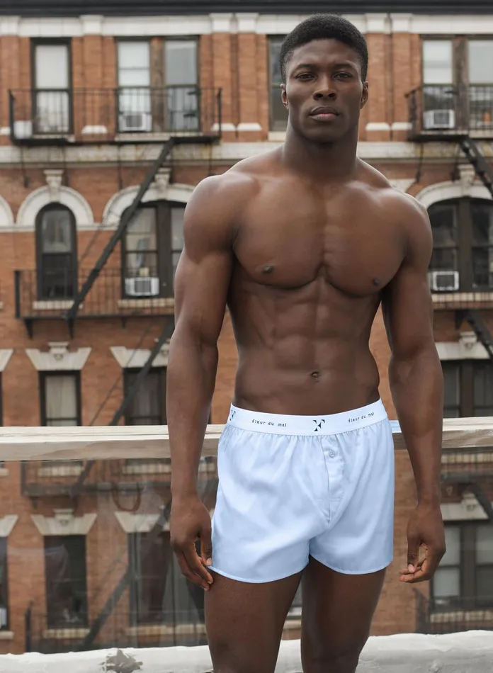 Fleur Du Mal Shorts and Skirts Women Unisex Washable Silk Boxers Ice