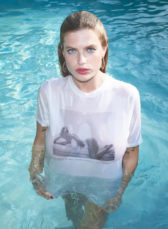Fleur Du Mal TShirts and Short Sleeves Women Marilyn In Bed Tee Ivory Fleur Du Mal TShirts and Short Sleeves Women Marilyn In Bed Tee Ivory