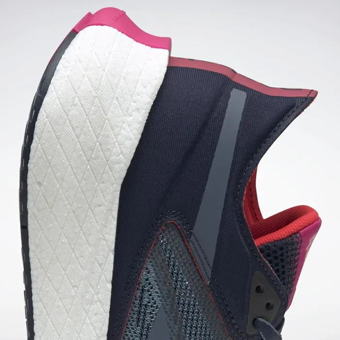 Floatride Womens Reebok Floatride Energy Symmetros Running Shoes Vector Navy Blue Slate Pursuit Pink